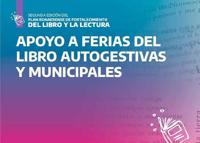 ABRE LA CONVOCATORIA PARA EL APOYO A LA REALIZACIÓN DE FERIAS DEL LIBRO